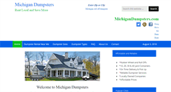 Desktop Screenshot of michigandumpsters.com