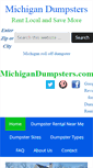 Mobile Screenshot of michigandumpsters.com